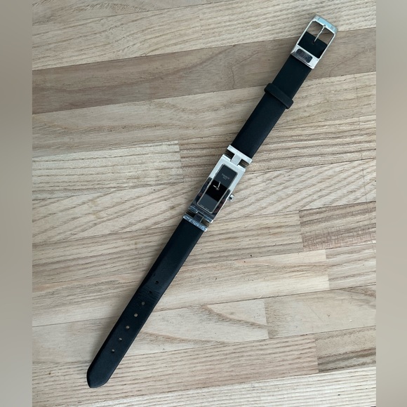 Tissot Ladies Watch Equi-T Stainless Case Black Dial Genuine Leather Strap Rare - Picture 7 of 17